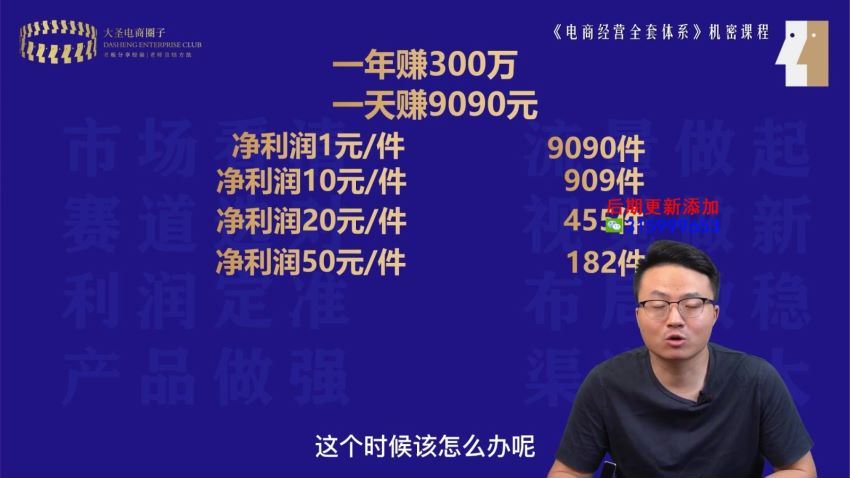 8大体系利润篇·利润定准电商高利润定价策略线上课（16节）(1.57G) 百度网盘分享