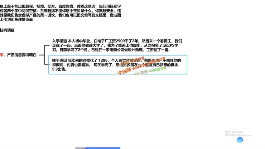 闲鱼虚拟产品项目  保底日收入200+(224.52M) 百度网盘分享