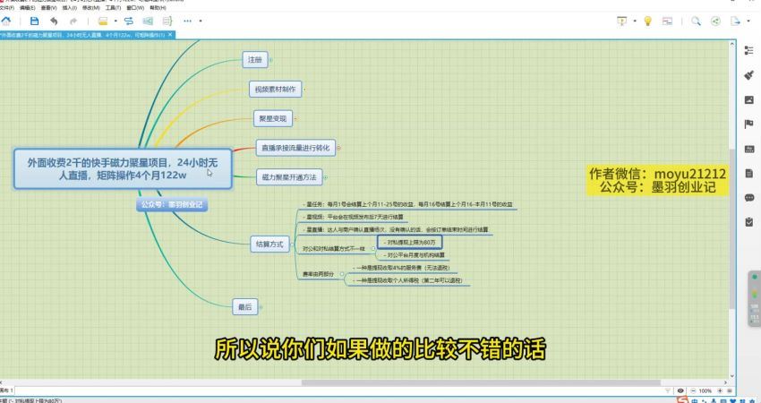 外面收费2千的磁力聚星项目，24小时无人直播，4个月变现122w，可矩阵操作(595.46M) 百度网盘分享